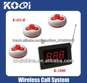 Système de cloche d'appel d'hôtes électronique pour matériel de restauration K-1000 + O3-R