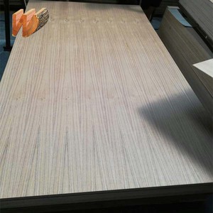 Madera Contrachapada de <span class=keywords><strong>MDF</strong></span> Laminada con Revestimiento de Chapa de Teca Ceniza de 3 mm - Product Image 3