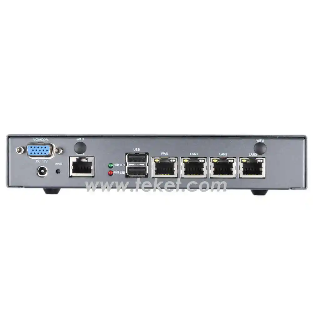 Pfsense Router Firewall Mini Server Jaringan Itx, dengan 4 Port LAN S4-J1900MF 2.42Ghz Quad Core Fanless Industrial