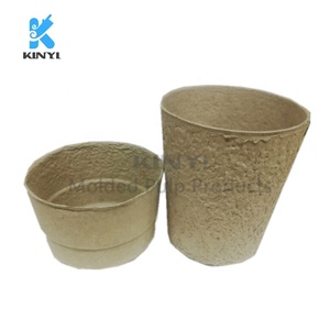 Microfibres en papier écologique pièces, bol rond biodégradables, démarreur de plantes, plateaux de <span class=keywords><strong>semis</strong></span>, pots à farine pour plantes - Product Image 5