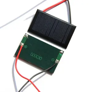 5V 30MA मिनी सौर सेल + केबल/तार Polycrystalline DIY चीन सौर पैनलों चार्जर के लिए 3.7V बैटरी