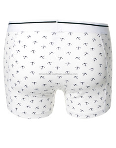 Boxer pour hommes antibactérien et écologique de haute qualité, vente en gros de sous-vêtements en tricot d'élasthanne/coton mi-hauteur avec logo personnalisé OEM - Product Image 2