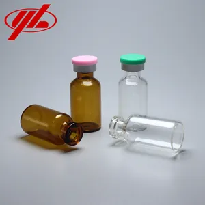 5ml Injection Glas Vial Bottle with Rubber Stopper and Cap