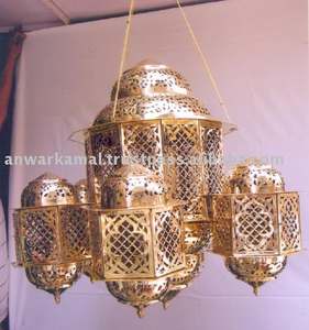 Lican — plafonnier lampe suspendue au Style marocain, lanterne dorée Vintage, luminaire décoratif d'intérieur, Style Oriental, Style arabe - Product Image 3
