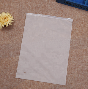 Wholesale Resealable Frosted CPE Slide Ziplock Plastic Poly Bags for clothes