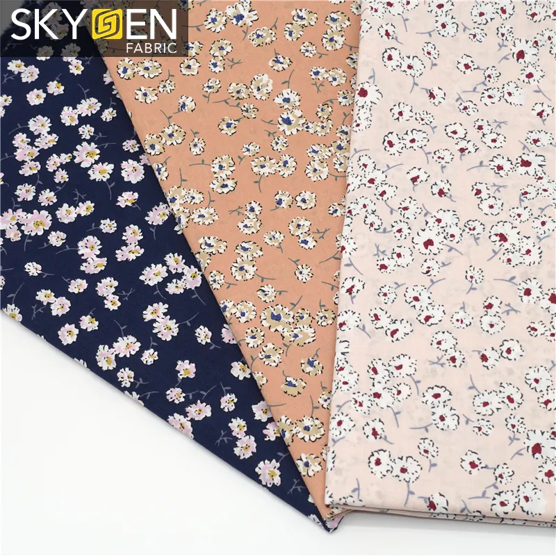 Skygen fashion cloth material cotton shirt fabrics textiles 100% cotton fabric 100% cotton fabric shirt