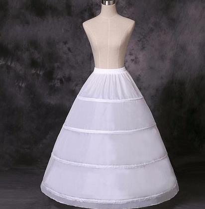 Недорогой Свадебный бальный наряд с 4 кольцами, кринолин, подъюбник, аксессуары WF944