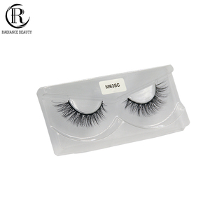 Natural al por mayor curvada 100% pestañas hechas a mano del visión - Product Image 1