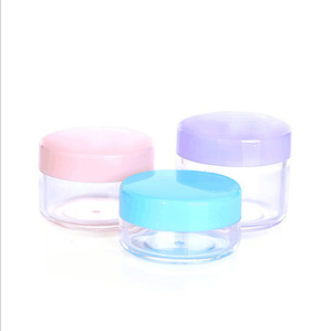 10g 20g 10ml 20ml PET rotondo piccolo vaso cosmetico in plastica per fondotinta in crema o polvere per unghie - Product Image 3