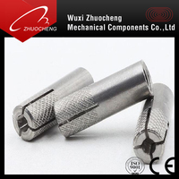 Anclaje de Inserción de Acero Inoxidable A2 A4 de Alta Resistencia, de 12 mm de Diámetro con Rosca M8
