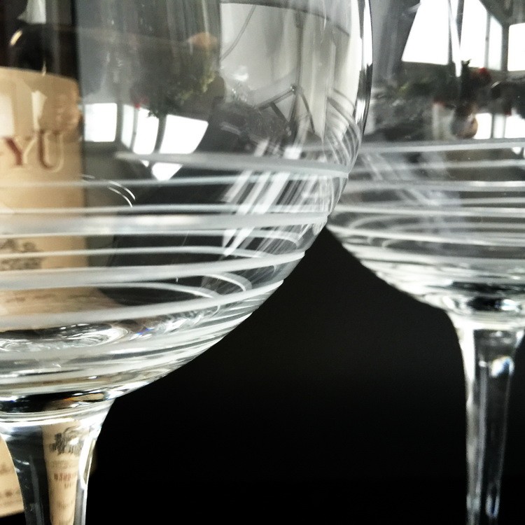 8oz~20oz Handmade Wine Glass Lead Free Crystal Glass Burgundy Goblet