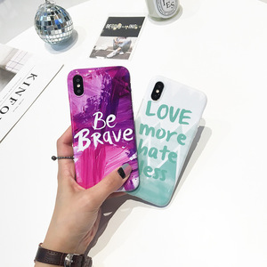 2018 Venta caliente moda ser valiente suave TPU teléfono móvil caso para el iPhone 6 S 7 8 más X - Product Image 2