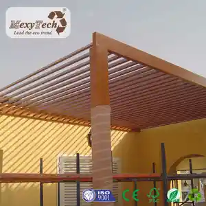 Индивидуальный дизайн открытый деревянный wpc pergola