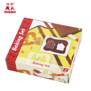 Bebé pretend <span class=keywords><strong>juego</strong></span> <span class=keywords><strong>de</strong></span> alimentos juguete <span class=keywords><strong>de</strong></span> madera cookies baking set para niños 3 + - Product Image 5