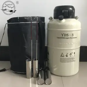 3liter liquid nitrogen semen container with 6canisters for pig sperm