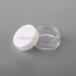 Wholesale cheap customized round 7 ml PS plastic empty personal care cream jars/ empty cosmetic containers/ plastic case