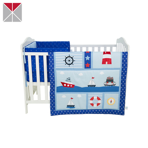 Dampfschiff druck <span class=keywords><strong>navy</strong></span> farbe baby bettwäsche set kindergarten betten sammlungen - Product Image 6