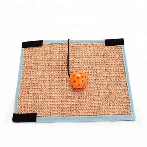 Factory Price Fun Playing <strong>Cat</strong> <strong>Scratch</strong> <strong>Board</strong> on Table Legs Sisal <strong>Cat</strong> Scratching Pad with Mini Ball Toy Fixed Mat - Product Image 4