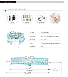 Handgemaakte Lederen Vliegtuig Bedelarmband Voor Vrouwen Marine Luchtmacht Geïnspireerd Voor Moeder Vrouw Of Vriendin Wrap Armband - Product Image 5