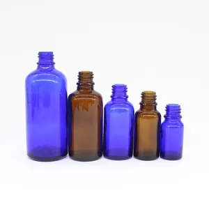 5ミリリットル10ミリリットル15ミリリットル20ミリリットル30ミリリットル50ミリリットル100ミリリットルAmber/BrownとBlue Essential Oil Glass Bottle