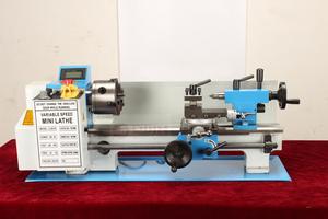 Mini torno de Metal 7 X14 Torno de metal de velocidad <span class=keywords><strong>variable</strong></span> de precisión con orificio 32mm Venta de fábrica - Product Image 2