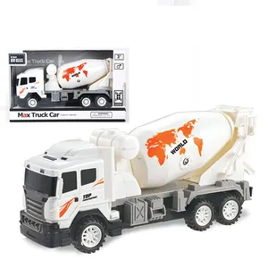 Camión mezclador de hormigón de plástico para niños, juguete infantil con luz y mando a distancia