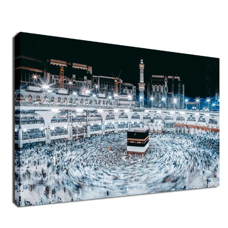 Bedevaart Naar Mekka Moslim Schilderijen Kunst Op Canvas Grote Maat