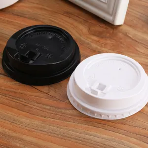 Couvercle en plastique jetable, pièces, verres chauds pour tasse de café, couvercle de boissons