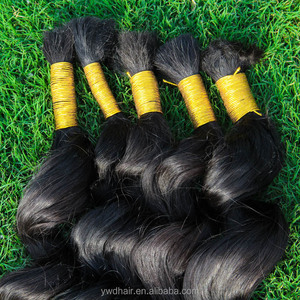 Cabello humano rizado de grado 8A, virgen euroasiática, <span class=keywords><strong>ondulado</strong></span>, trenzado a granel - Product Image 5