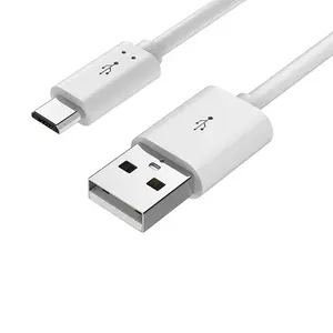 1.2 متر 5 فولت 2A TPE الأبيض مايكرو USB البيانات سريع شحن الروبوت كابل للهاتف الذكي