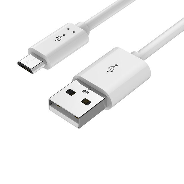 1.2M 5V 2A TPE White Micro USB Data Fast Charging Android Cable for Smart Phone