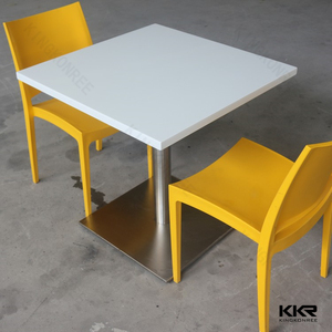 KKR Stone food court chairs tables / fast food table and chairs