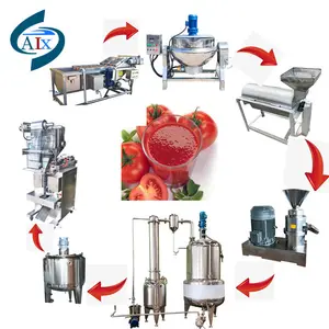 Tomato peeling machine tomato paste sauce production processing line