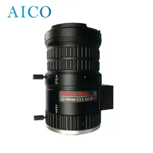 focal length 12-50mm P-iris 1/1.8" F1.5-1.8 CS mount manual focus varifocal 6mp cctv zoom lens with piris