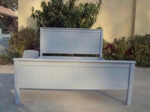 <span class=keywords><strong>Letto</strong></span> Matrimoniale Moderno DISHI con <span class=keywords><strong>Testiera</strong></span> e Doghe in Legno Massello Stile Morbido - Product Image 3