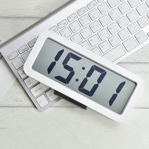 다기능 디지털 알람 시계 led 시계 드라이 배터리 미러 테이블 시계 - Product Image 4