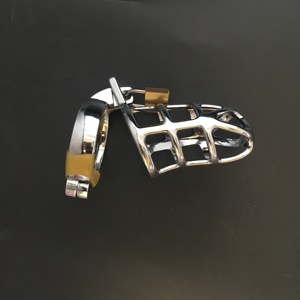 Serrure de chasteté en acier inoxydable alliage anneau de verrouillage du pénis métal respirant type prix d'usine est bon marché et la qualité est de bons jouets sexuels - Product Image 3