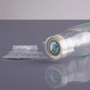 Botella con bandas termorretráctiles de PVC