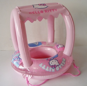 Flotador <span class=keywords><strong>Inflable</strong></span> Portátil Ecológico de PVC para Niños <span class=keywords><strong>con</strong></span> <span class=keywords><strong>Techo</strong></span> Impermeable para Seguridad en la Piscina - Product Image 3