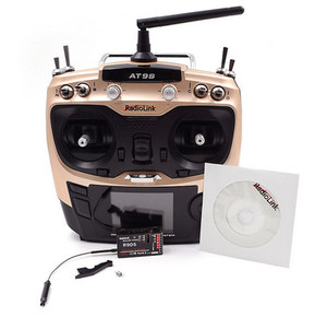 Transmetteur <span class=keywords><strong>RadioLink</strong></span> <span class=keywords><strong>AT9S</strong></span> 2.4GHz 10ch, original, mise à niveau, émetteur avec R9DS DSSS & FHSS récepteur radio - Product Image 1