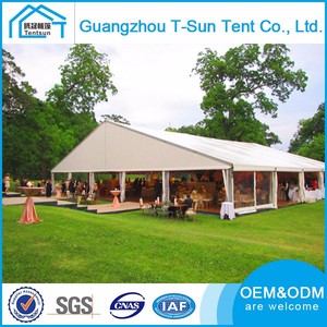 QINGDAO Vente Chaude 25 m Tendas Avec 2 m Extension Avant-Toit Preuve de L'eau De Mariage Indien Tentes Résistant Au Feu - Product Image 1