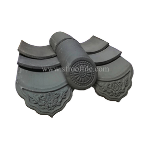 Gazebo de Madera Chino con Tejas de Arcilla Gris Antiguas para Jardines y Casas - Product Image 3