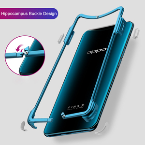 Nouveau <span class=keywords><strong>Modèle</strong></span> Hippocampe Boucle Conception Avec Coussin <span class=keywords><strong>D</strong></span>'air <span class=keywords><strong>2</strong></span> dans 1 Métal Cadre Mobile Téléphone Cas Pour Trouver X - Product Image 5