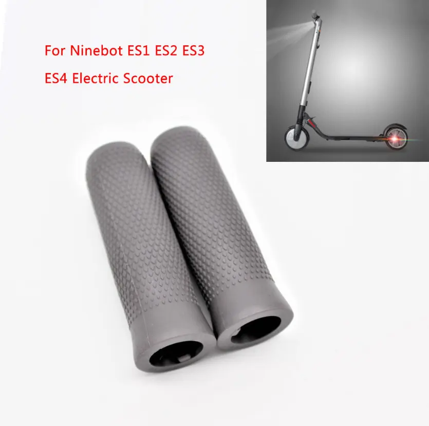 Empuñaduras de manillar de silicona, piezas de Scooter para Scooter eléctrico plegable Original ES1 ES2 ES4