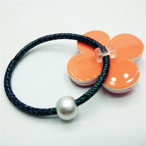 Eco-friendly personalizado acrílico tocado <span class=keywords><strong>pelo</strong></span> anillo de cuerda elástica - Product Image 3