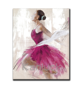 Danseuse de Ballet, peinture sur toile, Art mural