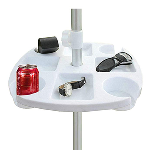 <span class=keywords><strong>Parasol</strong></span> de plage rond en plastique <span class=keywords><strong>avec</strong></span> <span class=keywords><strong>table</strong></span> intégrée pour extérieur, <span class=keywords><strong>jardin</strong></span>, piscine, au design moderne - Product Image 6