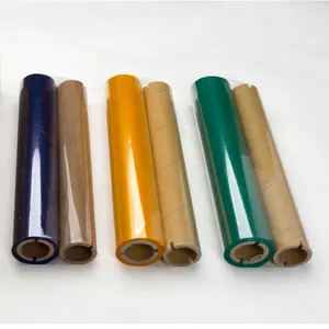 Gerber rộng Ribbon máy in PVC Nhãn dán nhãn in ấn nhựa màu vàng máy in Ribbon
