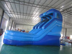 Azul <span class=keywords><strong>Marino</strong></span> doble Lane inflable tobogán de agua para la venta - Product Image 3