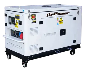 High quality 10Kw 10kva silent water cooled single phase diesel generator